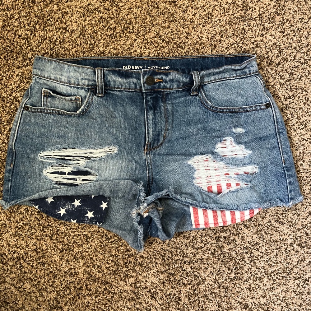 Old Navy Boyfriend Shorts Americana